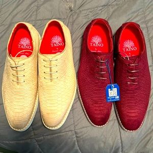 NWT Two pairs of Tayno The Wager shoes New Size Men’s 8